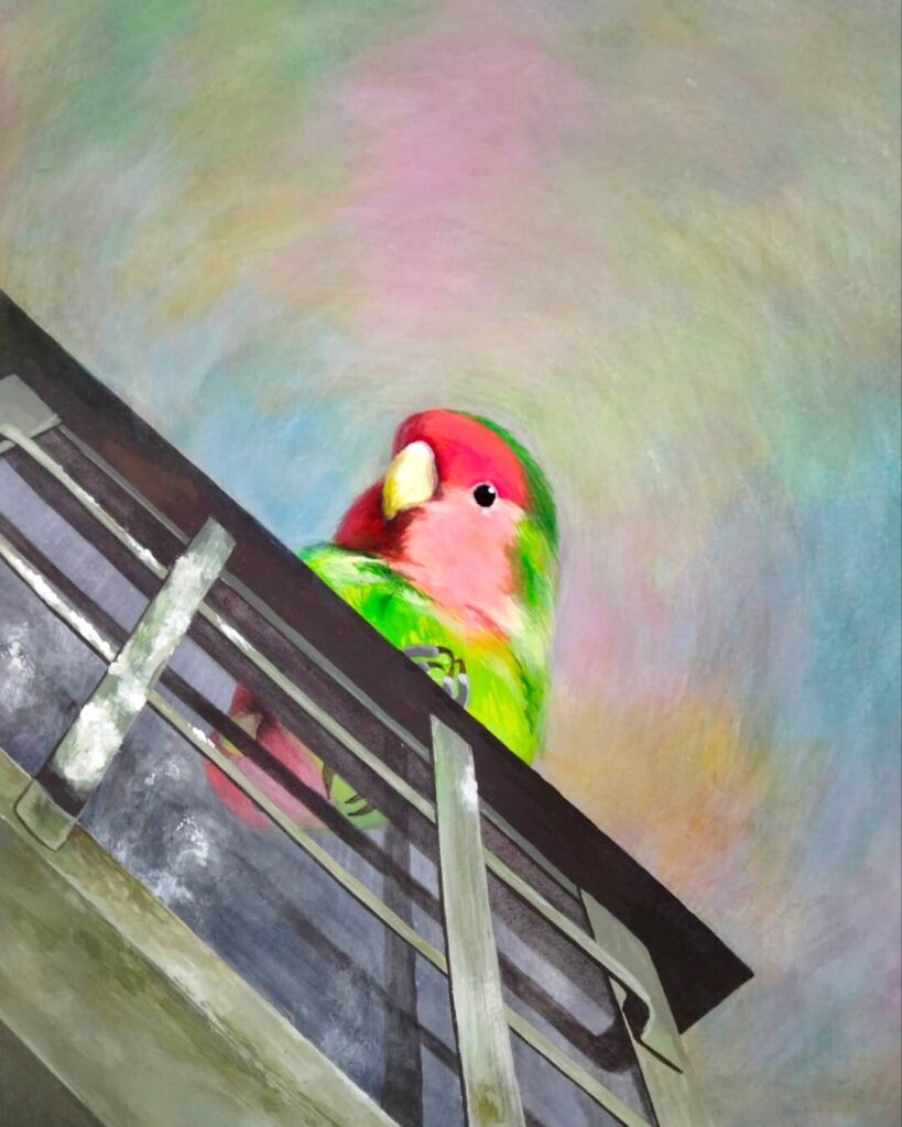 【 見下ろしなごちゃん 】
November 2021
Wood, drawing paper, acrylic paint
630 × 570mm

Rin Northwind
リン ノースウィンド