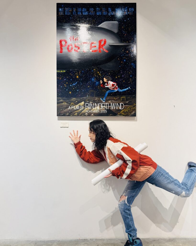 【the POSTER (main)】 September 2025 Oil paint on canvas 1272×900mm With artist2 Rin Northwind