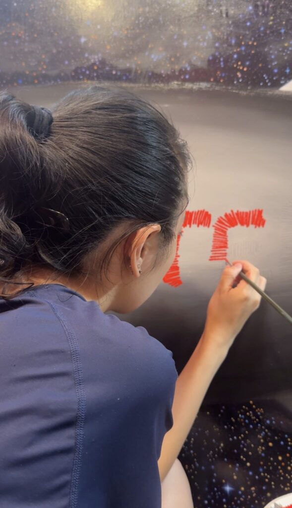 【the POSTER (main)】 September 2025 Oil paint on canvas 1272×900mm Work in progress Rin Northwind