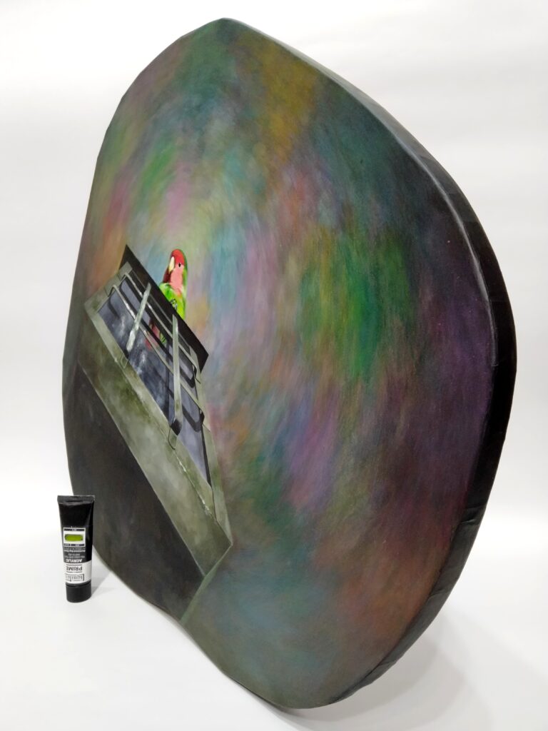 【 見下ろしなごちゃん 】
November 2021
Wood, drawing paper, acrylic paint
630 × 570mm

Rin Northwind