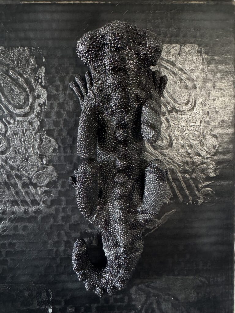 【猛毒SESSION #003】
2024
Resin, cardboard, acrylic paint, water-based paint, magnets, wooden frame, varnish

H:900 
W:600 
D:44

Price(TWD): 65,000
Detail2
Rin Northwind