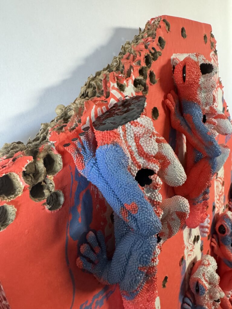 【猛毒SESSION #002】
2024
Resin, cardboard, acrylic paint, water-based paint, magnets, wooden frame, varnish

H:900 
W:600 
D:44

Price(TWD): 70,000 -sold out-
Detail5
Rin Northwind