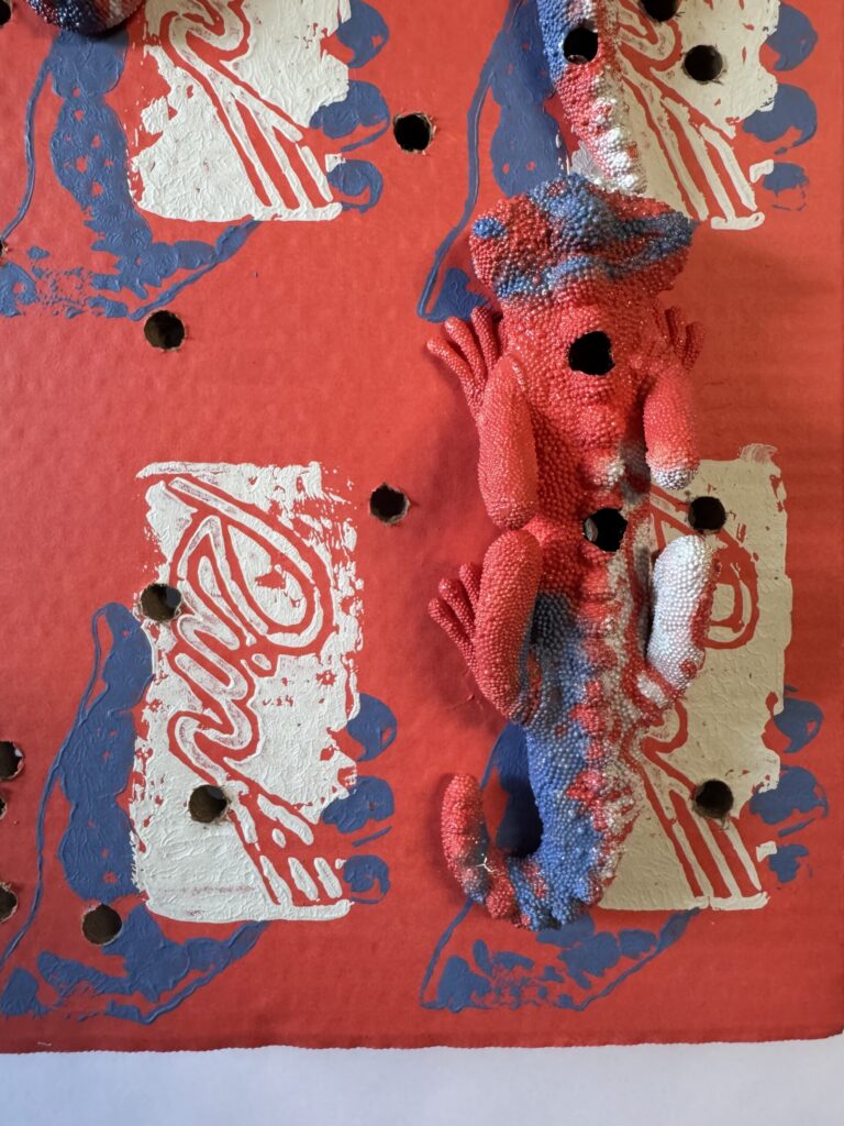 【猛毒SESSION #002】
2024
Resin, cardboard, acrylic paint, water-based paint, magnets, wooden frame, varnish

H:900 
W:600 
D:44

Price(TWD): 70,000 -sold out-
Detail3
Rin Northwind